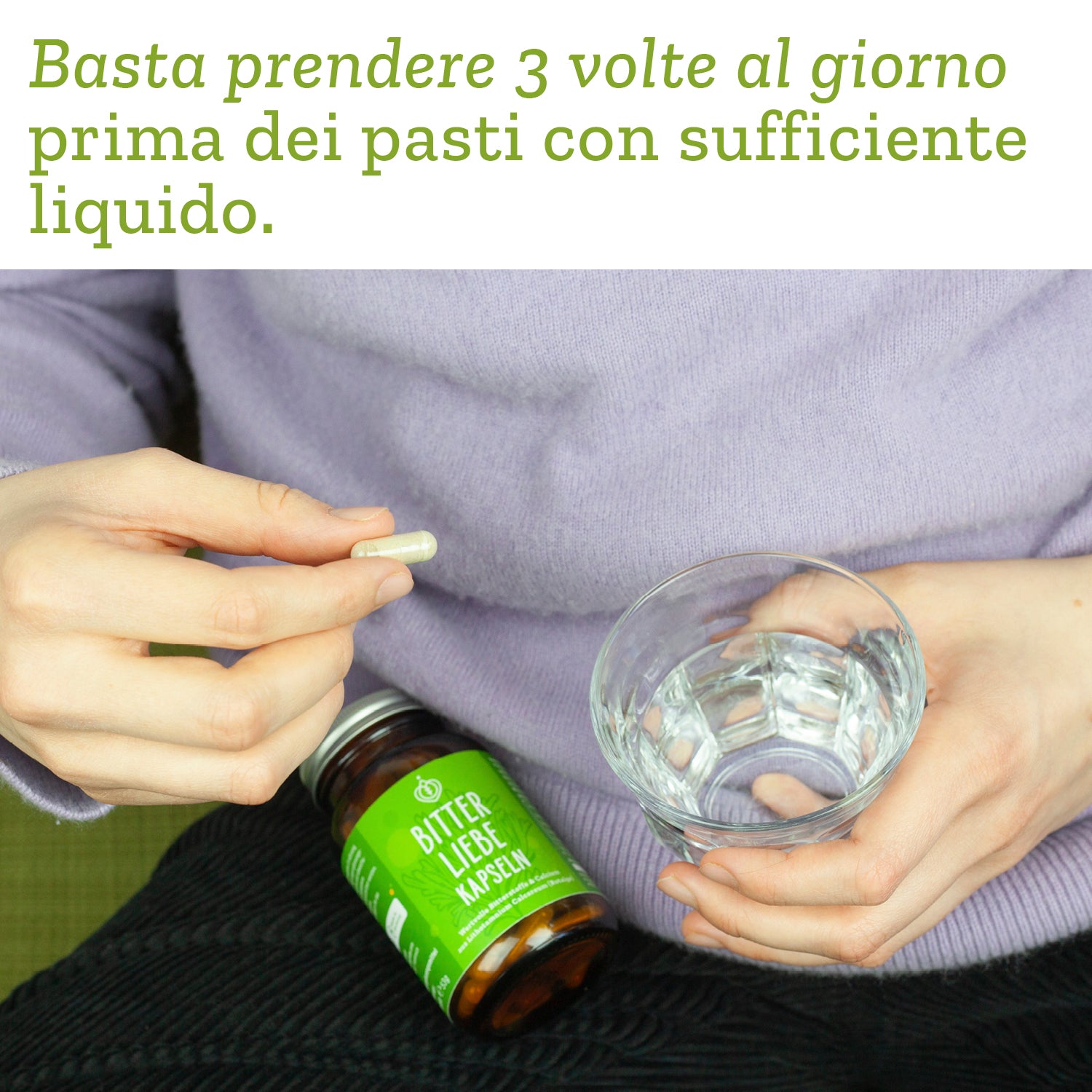 BitterLiebe Capsule con sostanze amare - pacco mensile (90 pz.)