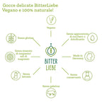BitterLiebe Gocce di sostanze amare 50ml - versione delicata (confezione da 3 flaconcini)