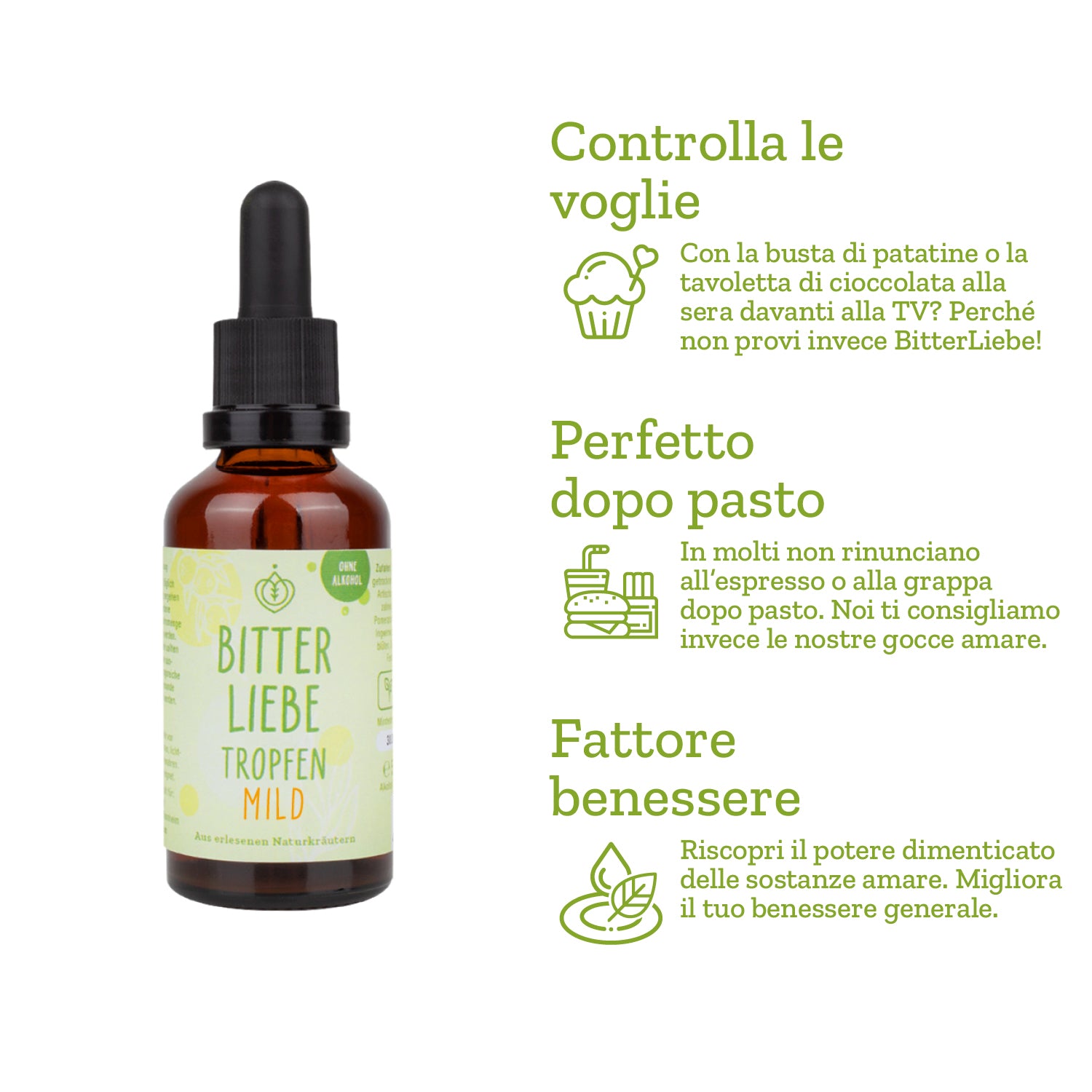 BitterLiebe Gocce di sostanze amare 50ml - versione delicata